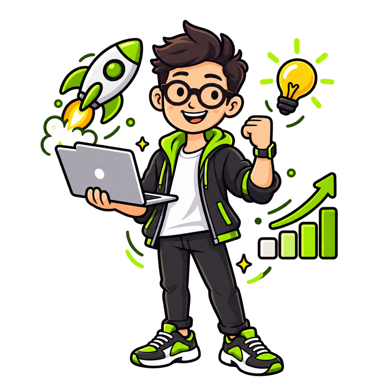 Founders cartoon character